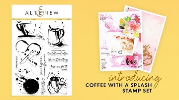 Altenew Stamps Intro - Coffee with a Splash