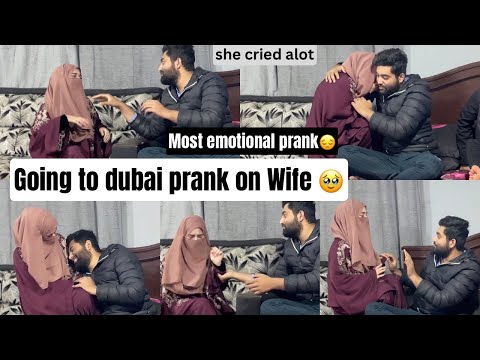 Going To Dubai Forever Prank On Wife Gone So Emotional 🥹 | Most emotional prank❤️😍 @SulyamWorld