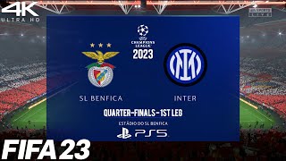 FIFA 23 | UCL 23 | Benfica Vs. Inter Milan | Quarter Finals - 1st Match
