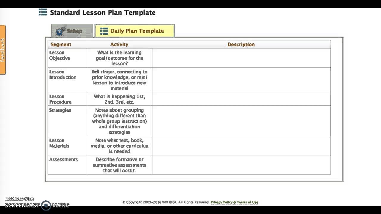 Components Of A Lesson Plan In Classbright YouTube