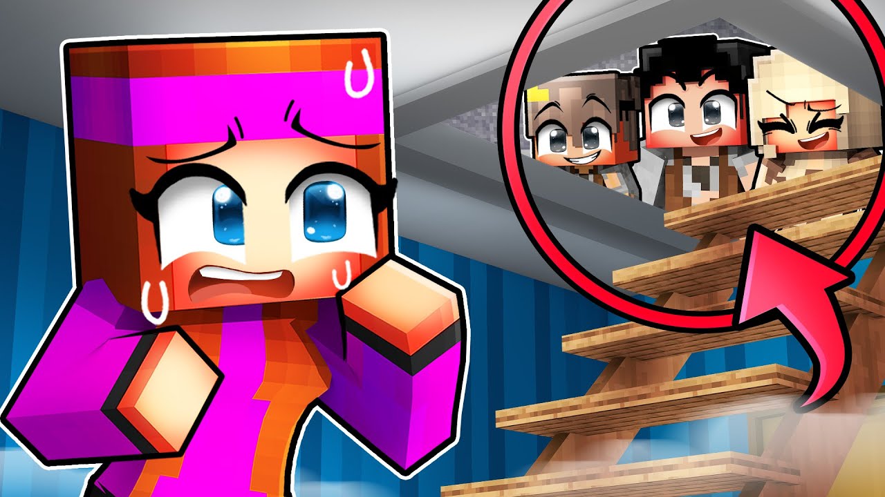 Une famille vie dans mon Grenier sur Minecraft !