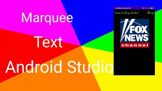 How to Implement Marquee Text in Android Studio | MarqueeText | Busy Coder|2020