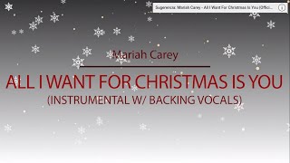 All I Want For Christmas Is You (Official Instrumental Karaoke w/ Backing Vocals) - Mariah Carey screenshot 2