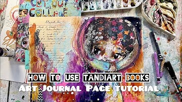 How to Use TandiArt Cut-Out & Collage Books | Easy Art Journal Tutorial for Beginners