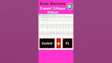 How to Collapse or Expand Ribbon in Excel using Shortcut Keys | Show Hide Ribbon in Excel