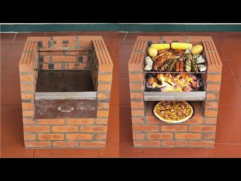 Wideo: Grill-kosylek wykonany z cegieł własnymi rękami. Projekty grillowe