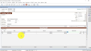 SQL Accounting Software Tutorial 034 Supplier Refund