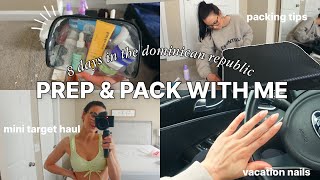 TRAVEL PREP VLOG ✈️ | packing for the dominican republic, packing tips \& tricks, new travel items