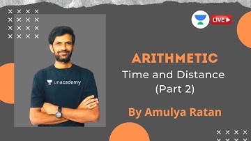 Time and Distance (Part 2) | Arithmetic | GATE & ESE 2021 | Mechanical Engineering | Amulya Ratan