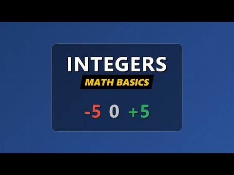 Integers Explained: Positive, Negative, and Zero | Algebra Basics