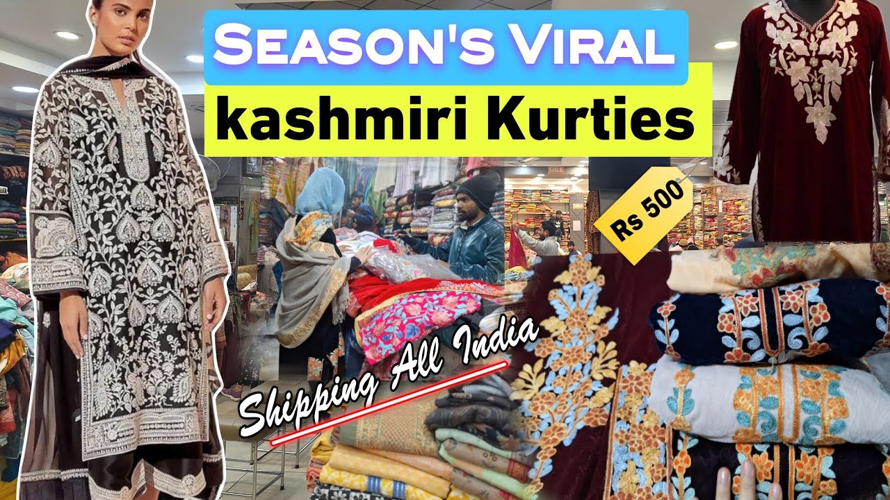 Georgette Embroidery Kashmiri Kurtis. WhatsApp: +91-7051012285 #latest # kurti #embroidery #aariwork - YouTube