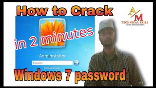 how to reset windows 7 password || kon boot || #crack #windows  || AM Technical Skill