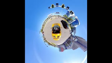 Lotus Exige cruising through Tampa on Insta 360 One R Tiny Planet