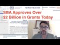 SBA Approves $2 Billion in New Grants Today