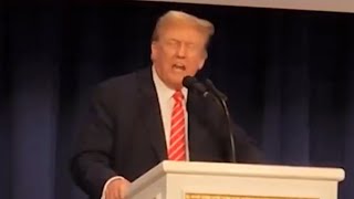 Trump openly celebrating criminal rioters at bonkers event