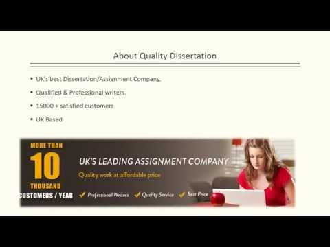 Dissertation writing assistance youtube
