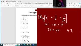 413       MATH        BASICS    Solving Rational Equations
