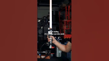 We are so close to the real thing! 🤯 #lightsaber #starwars #engineering #tech #reallife