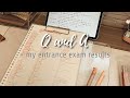 My first Q&A and entrance exam results... || 🇯🇵 student