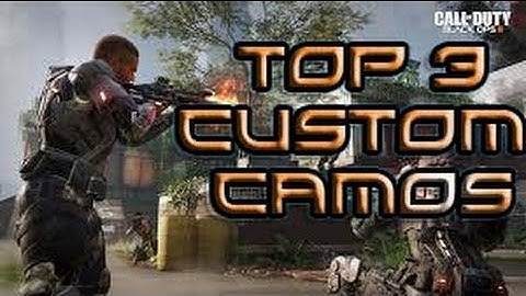 My Top 3 Black Ops 3 Beta Custom Camos (BO3 Beta)