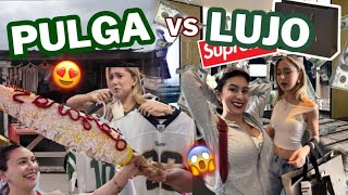 TIENDAS DE LUJO VS LA PULGA EN USA😱 | Hermanas JM