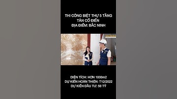 Tiến độ thi công Biệt thự 50 TỶ tân cổ điển tại Bắc Ninh #shorts #nhadep #thicong