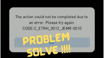 Pes Mobile the action could not be completed due to an error problem solve!!!