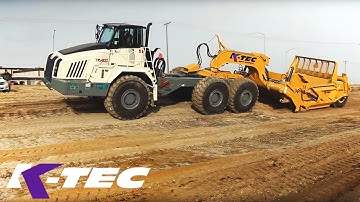 K-Tec 1233 ADT and Terex TA 400 Self Loading On Slight Angle