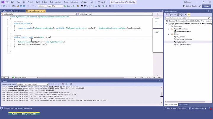 Batch Job With UIBuilder Class - SysOperation Framework d365 F&O - X++ Code