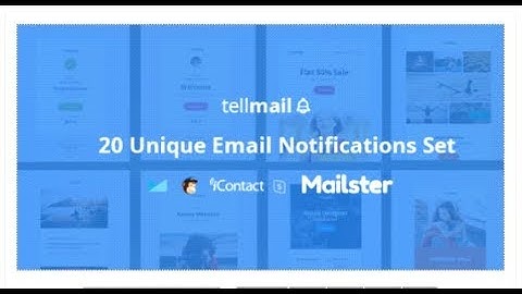 tellmail - 20 Unique Responsive Email Set + Online Access | Themeforest Templates