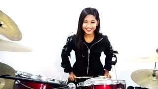 Steelheart - She's Gone Drum Cover by young girl