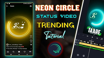 How to Make Neon Circle Name draw status video | status video kaise banaye