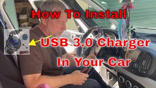 Installing a new dual usb 3.0 w/ type c car charger in a Fiat 500