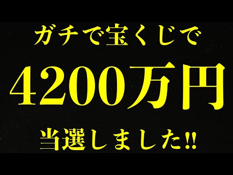 【衝撃の結果発表】宝くじだけで年収4200万円を達成しました!!