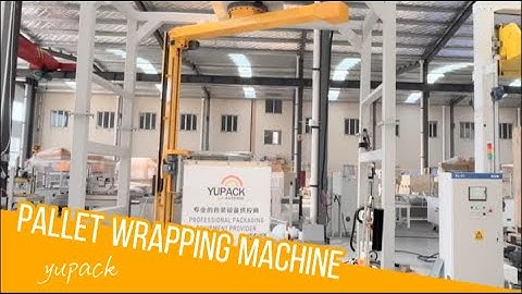 Rotating arm pallet wrapping machine|YUPACK