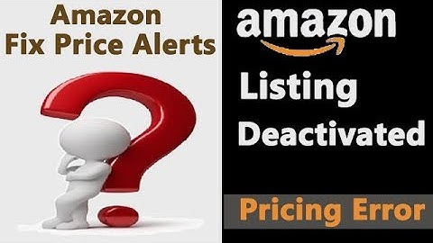 Amazon fix price alerts | Amazon potential pricing error | Listing deactivation | Solution {Hindi}