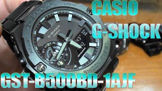 CASIO G-SHOCK  GST-B500BD 最新のGスチールレビューです。【GST-B200～B400】との比較、 【GA-B2100メタル仕様】とも比較しています