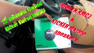 Installing a KICKER KMC2 Marine Stereo in a 2022 Can Am Defender Limited