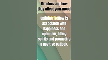 Unlocking the Power of Colors: How Each of the Basic Colours, Shapes Your Mood