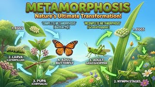 What is Metamorphosis 🦋 Complete & Incomplete Life Cycles Explained!