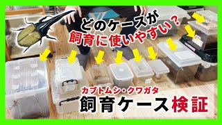 【検証】どの飼育ケースがカブトムシ・クワガタをブリードするのに最適か？使用経験を元に長所・短所を独自解説してみました！