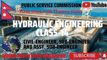 Hydraulics।14। केन्द्रिय लोकसेवा आयोगl#sub -#engineering   Wave, nims, Apex institute
