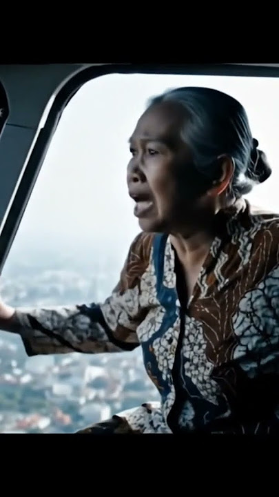 nenek nenek marah naik helikopter #shorts