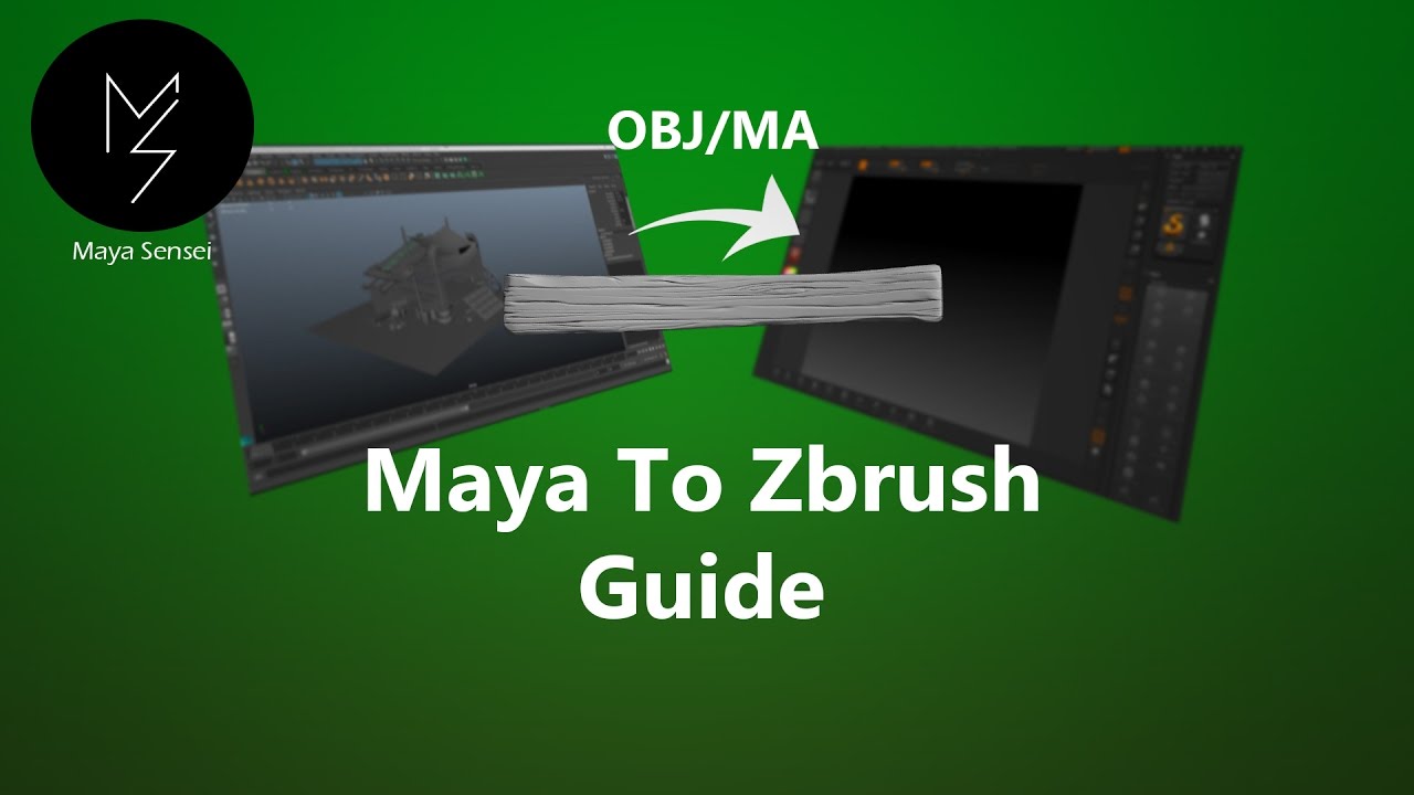 how to export file from maya to zbrush