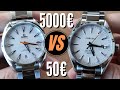 5000€ Omega Aqua Terra vs 50€ Corgeut Homage