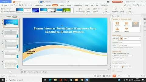Sistem informasi pendaftaran mahasiswa baru sederhana berbasis website