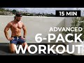 15 min advanced abs  shredded abs workout