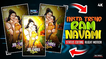 Trend Instagram | Jai Shree Ram |  Alight Motion Editing | Ram Navami Status Video Editing