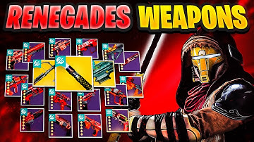 I Got To Try The Renegades Weapons Early... They Are Interesting...