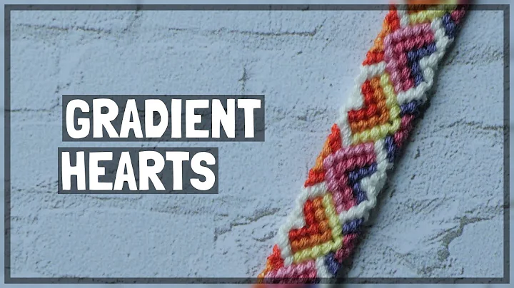Gradient Hearts Friendship Bracelet Tutorial [CC]